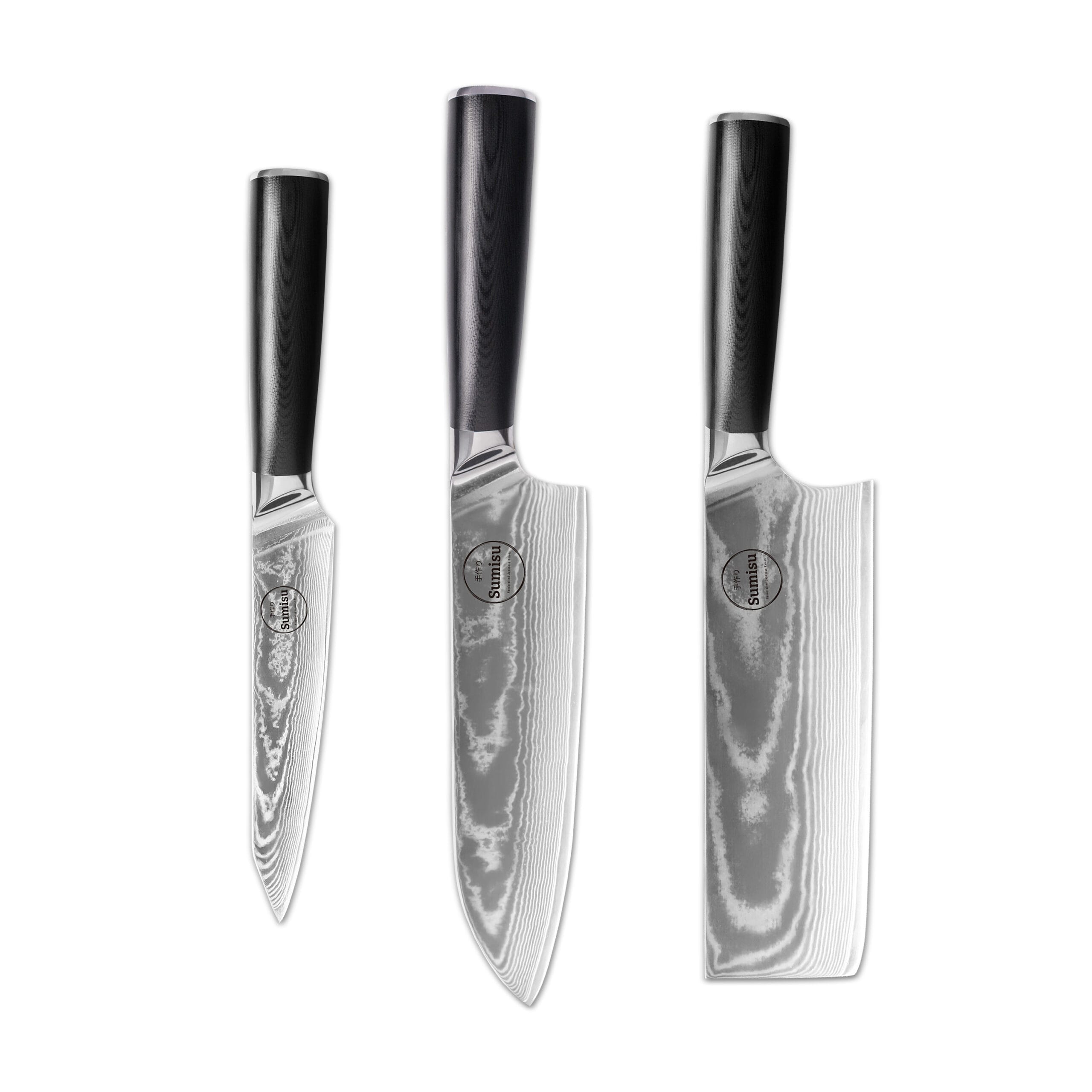 Sumisu Knives 3-delig Black - hobbykok Sumisu Knives 3-delig Black - hobbykok