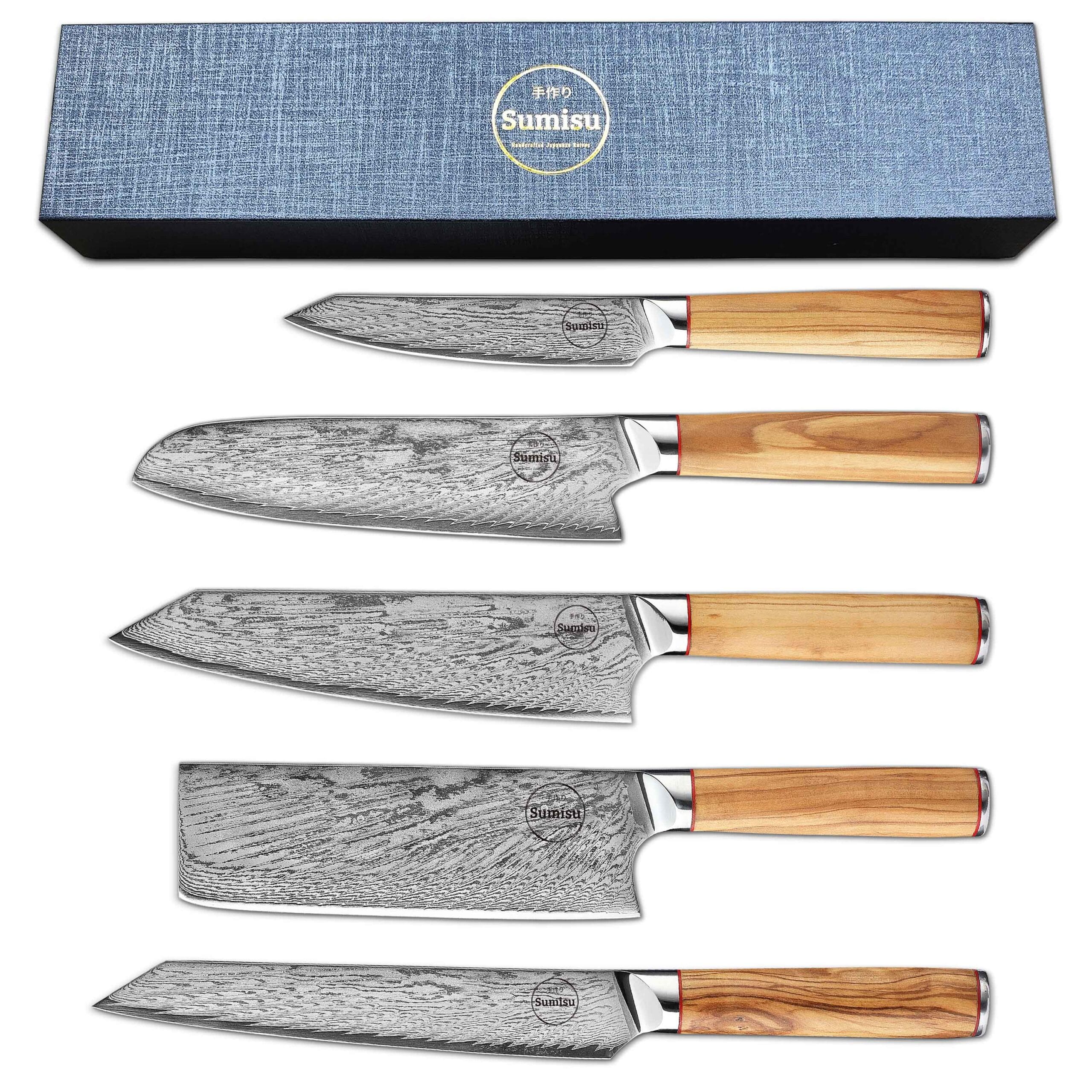 Sumisu Knives 5 pieces Wood avec emballage Sumisu Knives 5 pieces Wood avec emballage