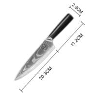 Sumisu Knives Kiritsuke Black dimensions Sumisu Knives Kiritsuke Black dimensions