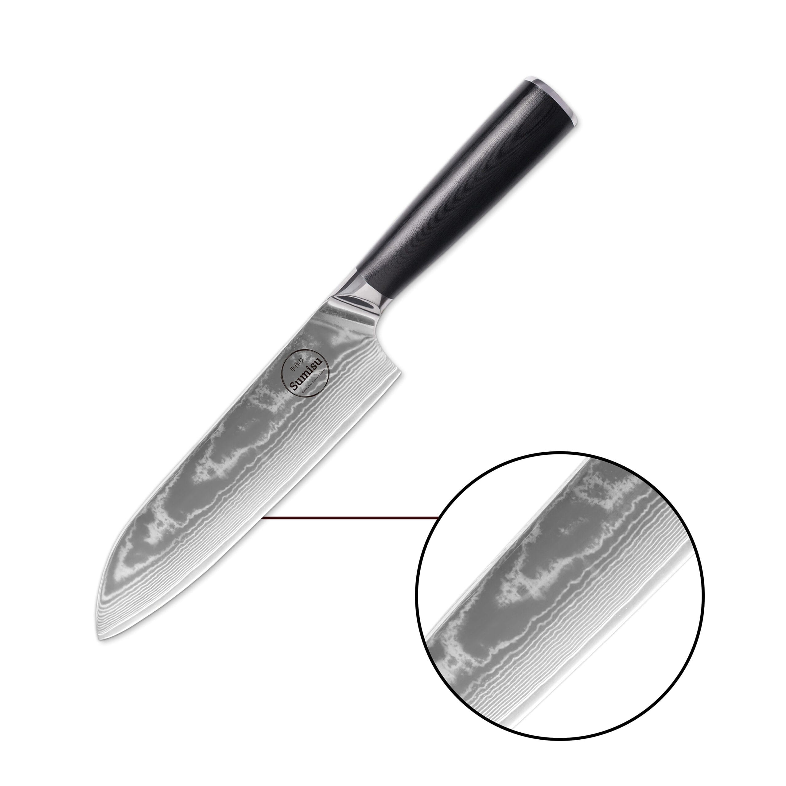 Sumisu Knives Santoku Black detail Sumisu Knives Santoku Black detail