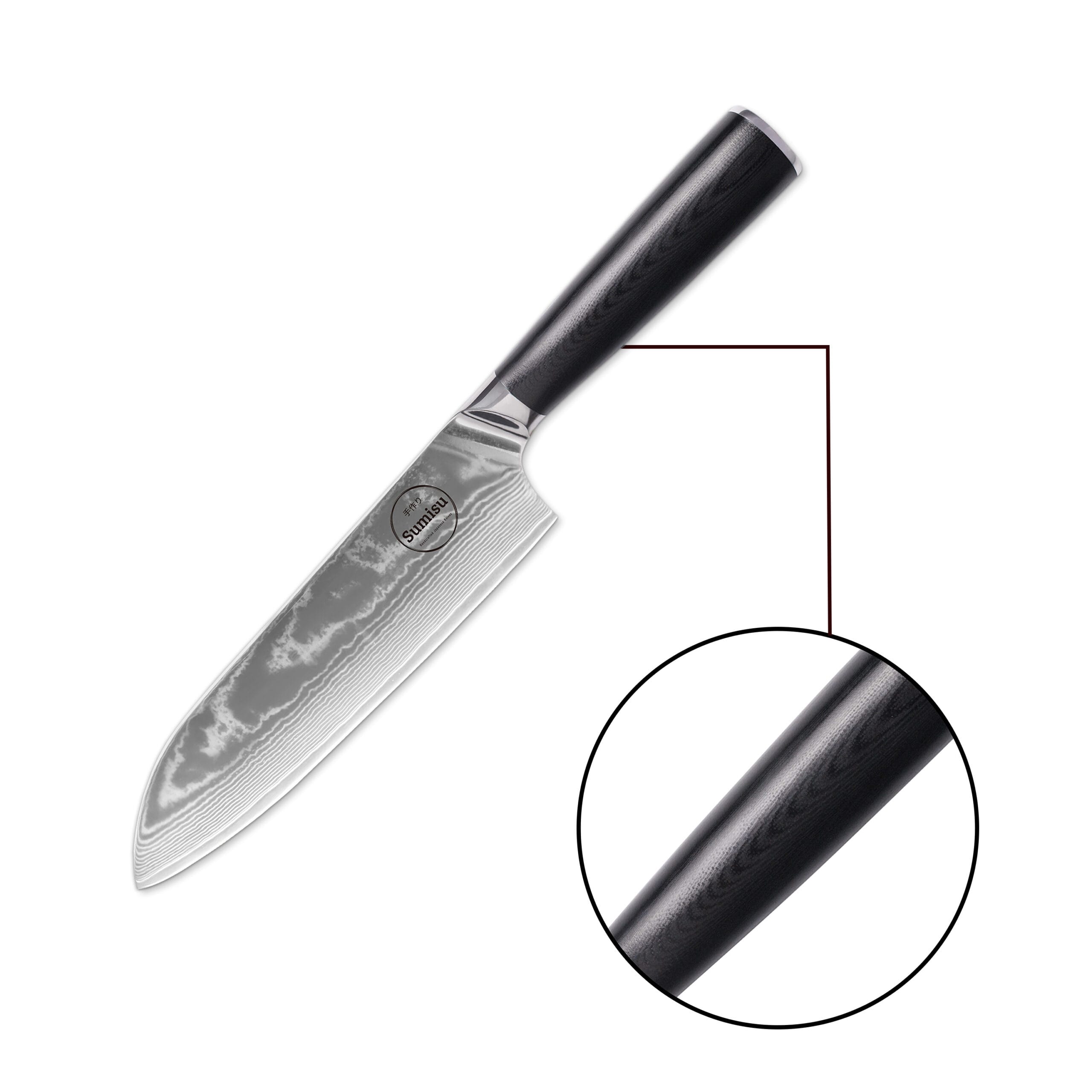 Sumisu Knives Santoku Black detail Sumisu Knives Santoku Black detail