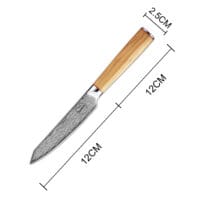 Sumisu Knives Shotoh Wood afmeting Sumisu Knives Shotoh Wood afmeting