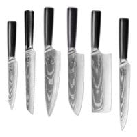Sumisu Knives 6 pieces Black Sumisu Knives 6 pieces Black