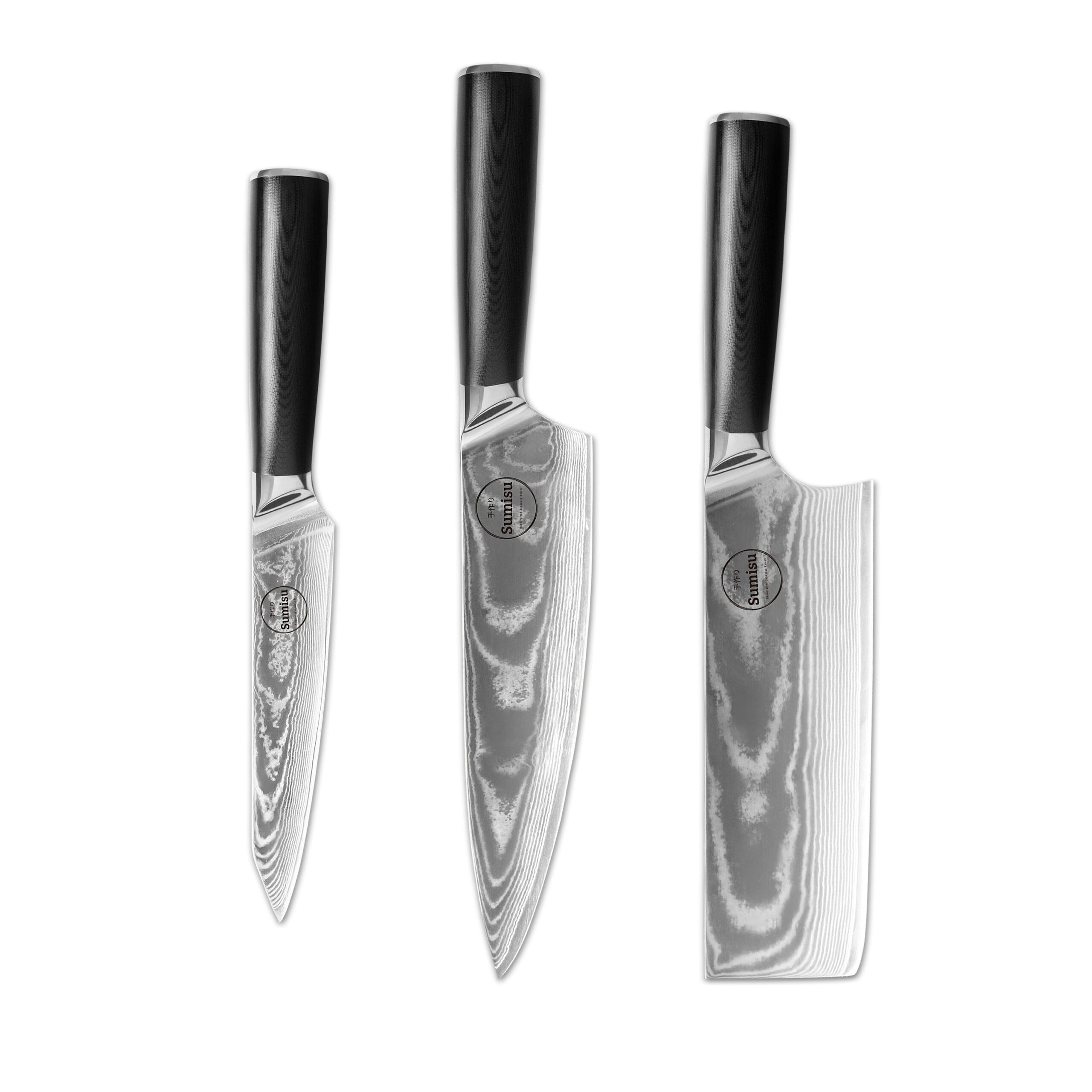 Sumisu Knives 3 pieces Black Cuisine Chef Sumisu Knives 3 pieces Black Cuisine Chef