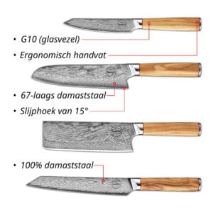Sumisu Messenset 4-delig Wood