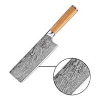 Sumisu Knives Nakiri Wood detail Sumisu Knives Nakiri Wood detail